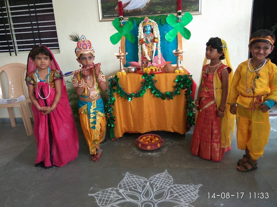 Celebration of Sri Krishna Janmashtami in our school.