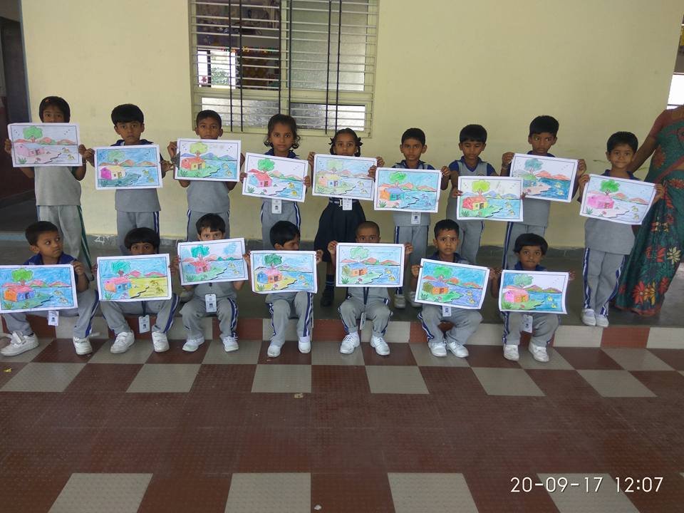 Students participated in State level Drawing competition.
